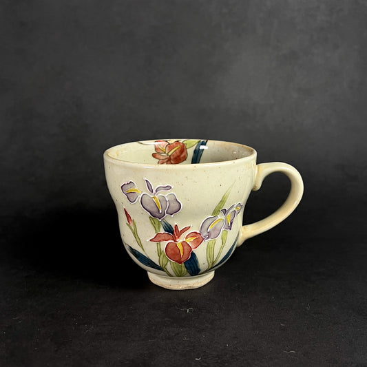 Arita Ware Hand Painted Mug 280ml - Iris