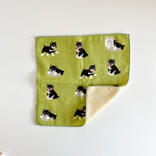 HAMAMONYO Cotton Towel Handkerchief 25cm - Shiba Inu