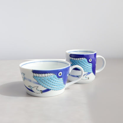 Ocean Friends Soup Mug 315ml - Whales and Penguins