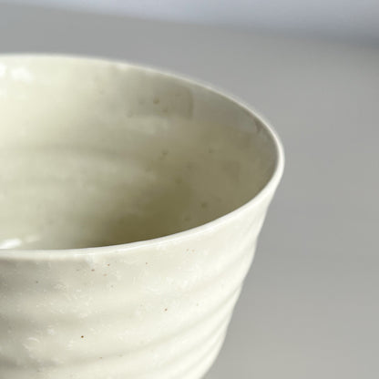 Kiln Woven Chazuke Tea Matcha Bowl 12cm - Red / White