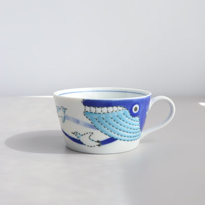 Ocean Friends Soup Mug 315ml - Whales and Penguins