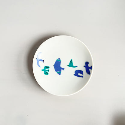 HAREKUTANI Tea Cup & Saucer - Blue Bird