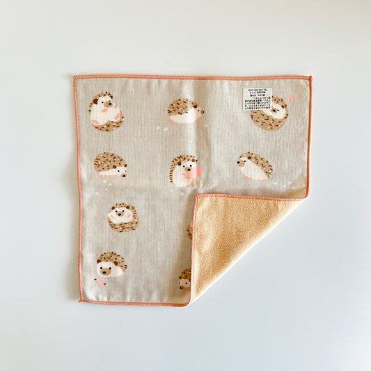 HAMAMONYO Cotton Towel Handkerchief 25cm - Hedgehog