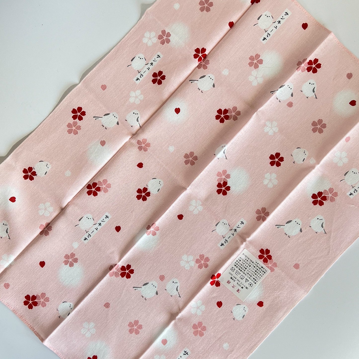 HAMAMONYO Tenugui Handkerchief 34x43cm - Birds