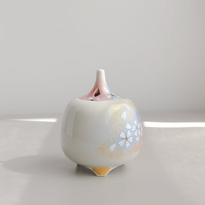 Kutani Ware Incense Burner - Sakura Blossom