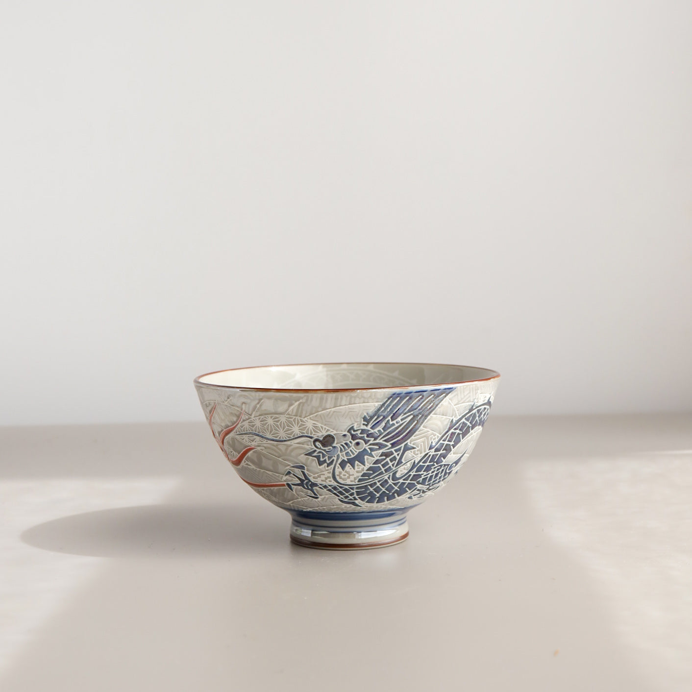 Small Teacup Rice Bowl 12cm - Dragon