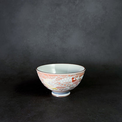 Small Teacup Rice Bowl 12cm - Koi Nishikigoi