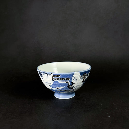 Small Teacup Rice Bowl 12cm - Crane