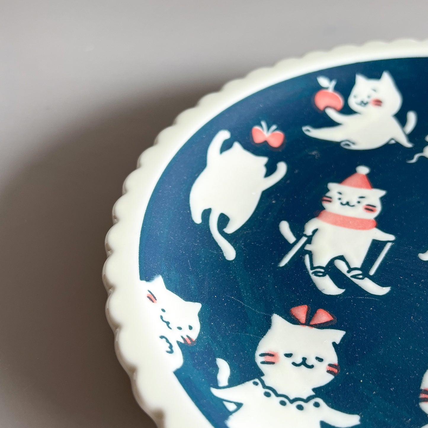 Night Cat Dinner Plate 24.5cm - Christmas