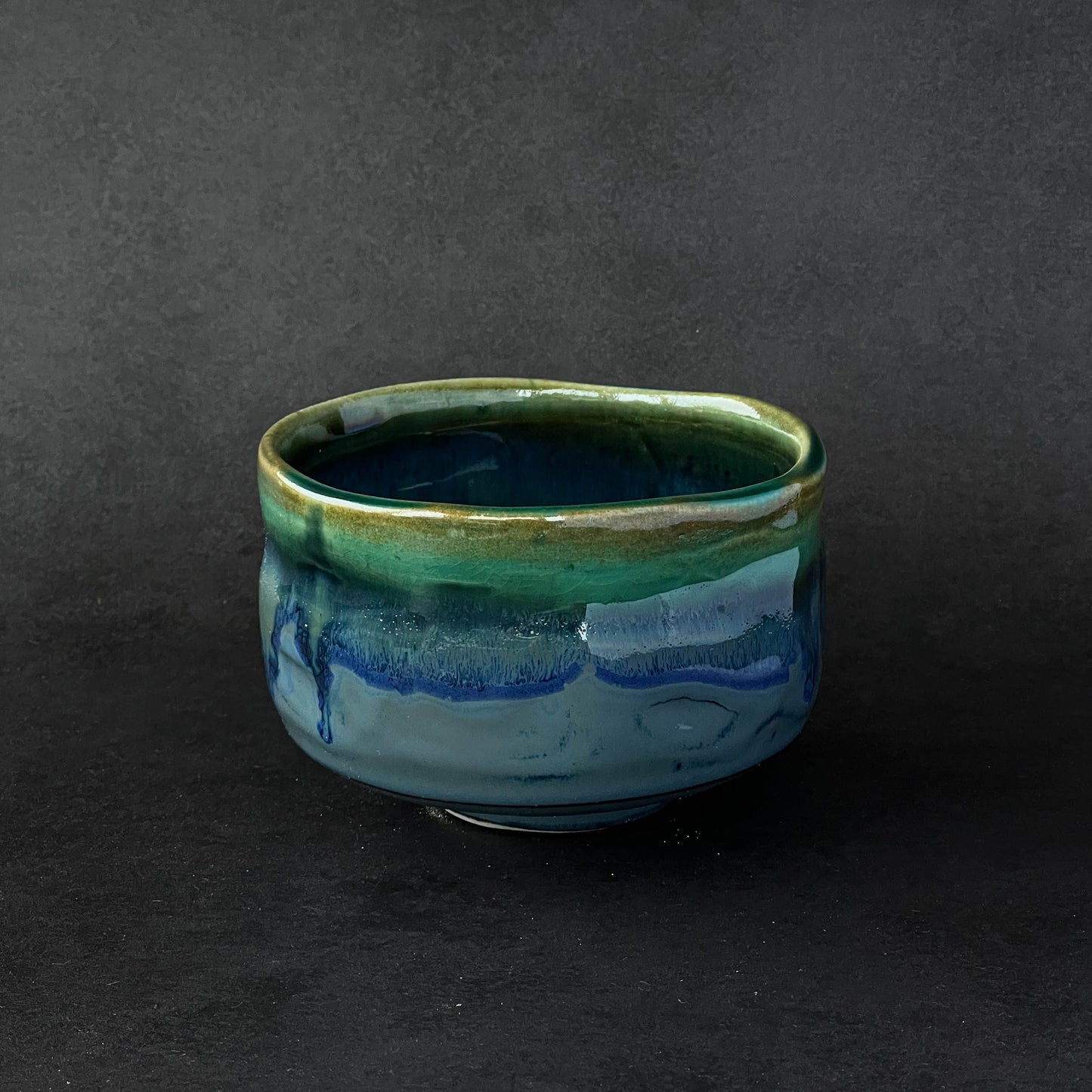 Matcha Tea Bowl 700ml - Ocean Blue