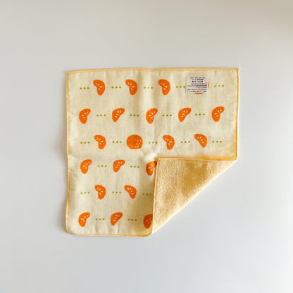 HAMAMONYO Cotton Towel Handkerchief 25cm - Mandarin Orange