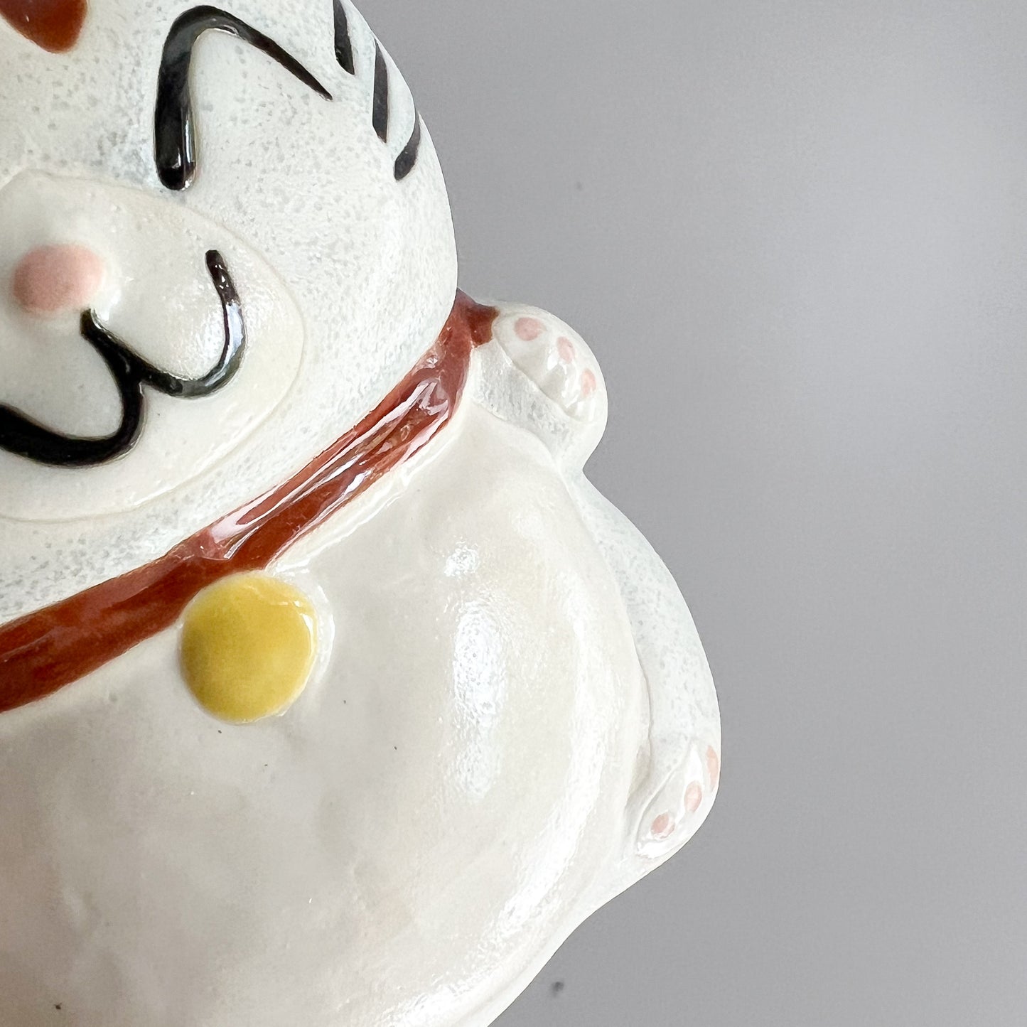 Manekineko Cat Mug - Black/Grey/Yellow