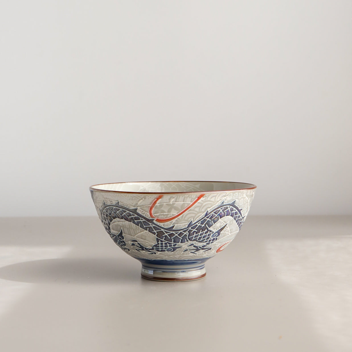 Small Teacup Rice Bowl 12cm - Dragon