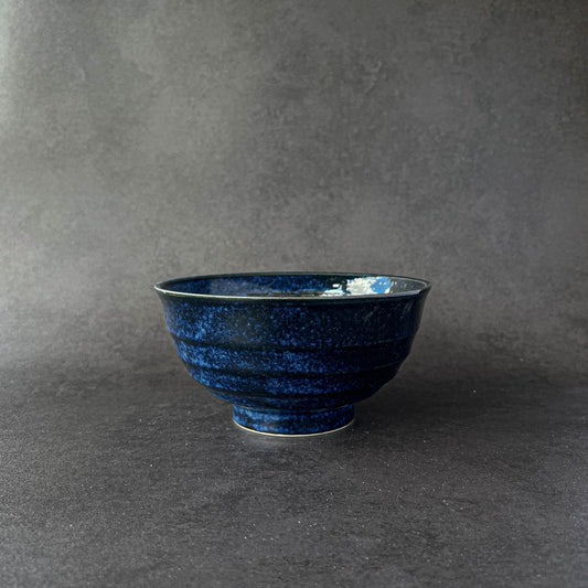 Brushed Noodle Donburi Bowl 17cm - Midnight / Earth