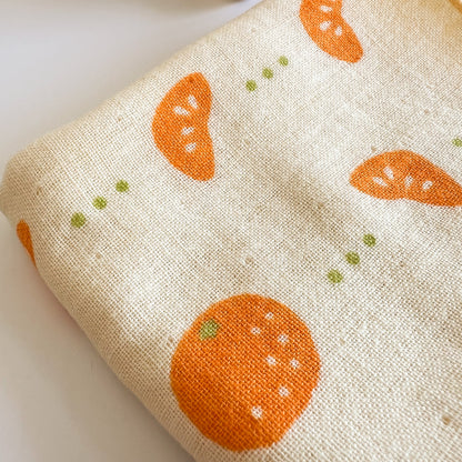 HAMAMONYO Cotton Towel Handkerchief 25cm - Mandarin Orange