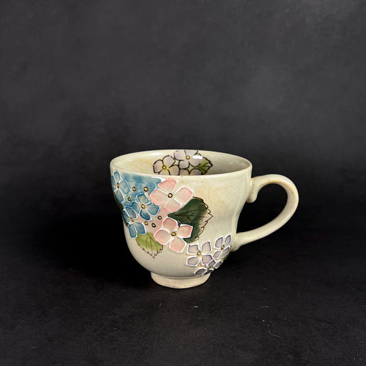 Arita Ware Hand Painted Mug 280ml - Hydrangea