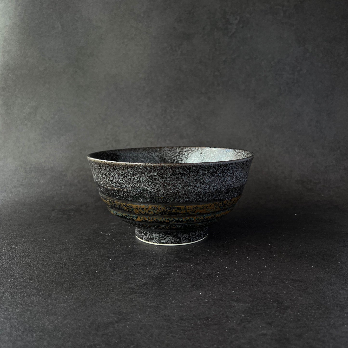 Brushed Noodle Donburi Bowl 17cm - Midnight / Earth