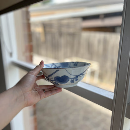 Indigo Dyed Flat Bowl - 16cm