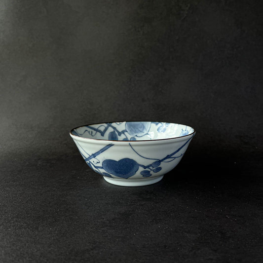 Indigo Dyed Flat Bowl - 16cm