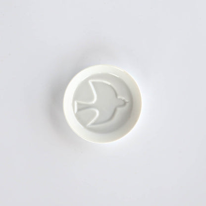 Kage-asobi Chidori Soy Sauce Dish 8.2cm - Swallow