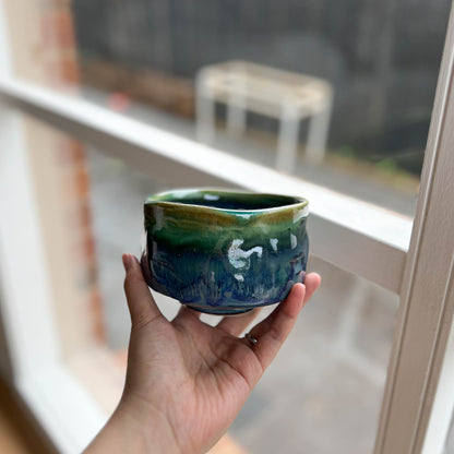 Matcha Tea Bowl 700ml - Ocean Blue