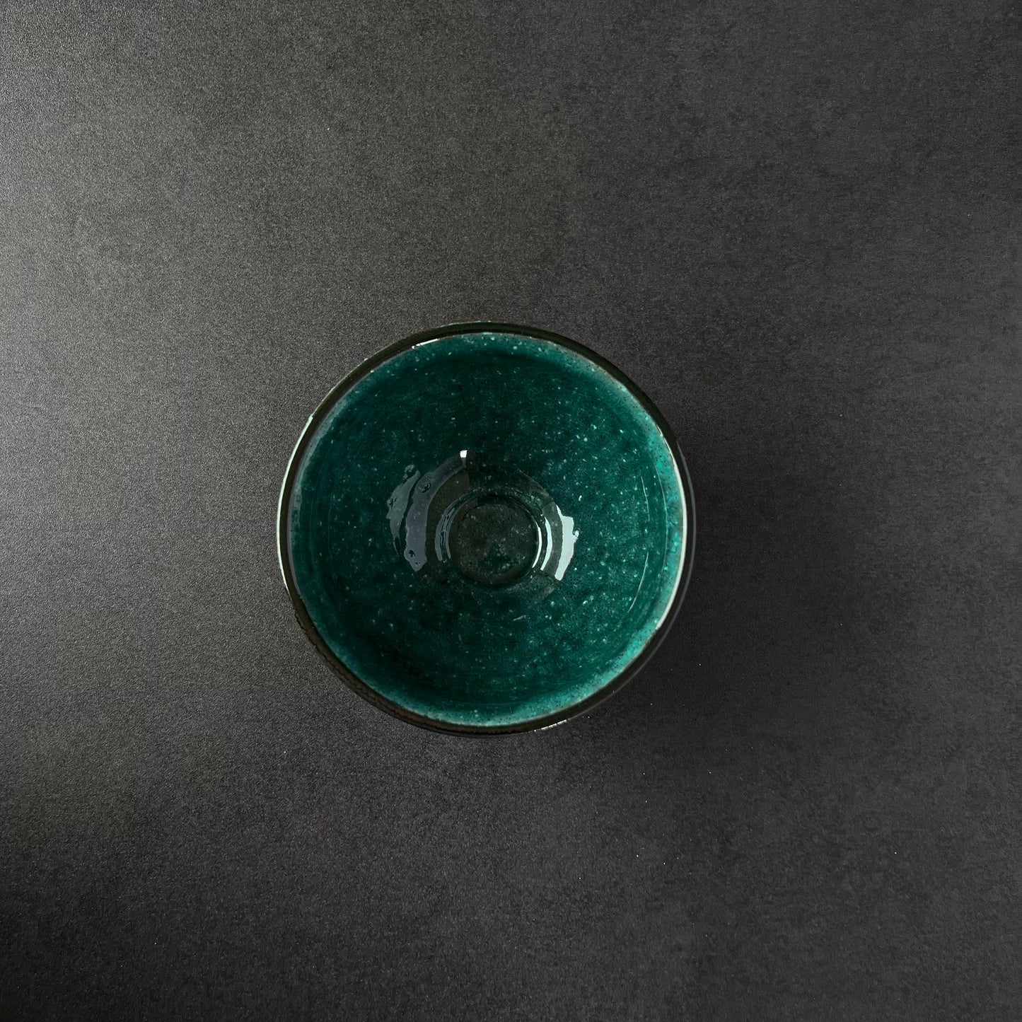 Yamaki Ikai Takagi Matcha Tea Bowl - Turquoise