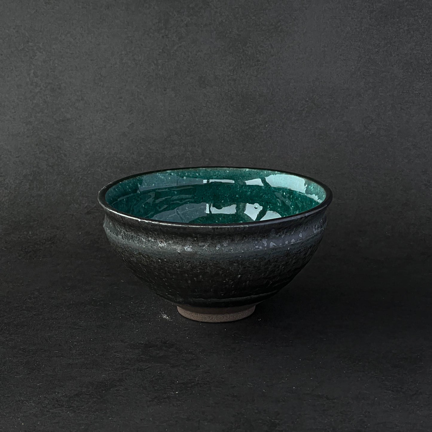 Yamaki Ikai Takagi Matcha Tea Bowl - Turquoise