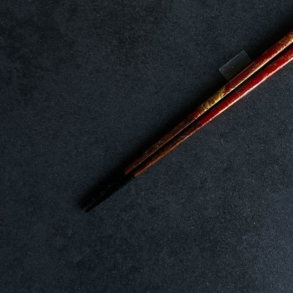 WAKASA Wabi Sabi Oborozuki Lacquerware Chopsticks 21cm - Red