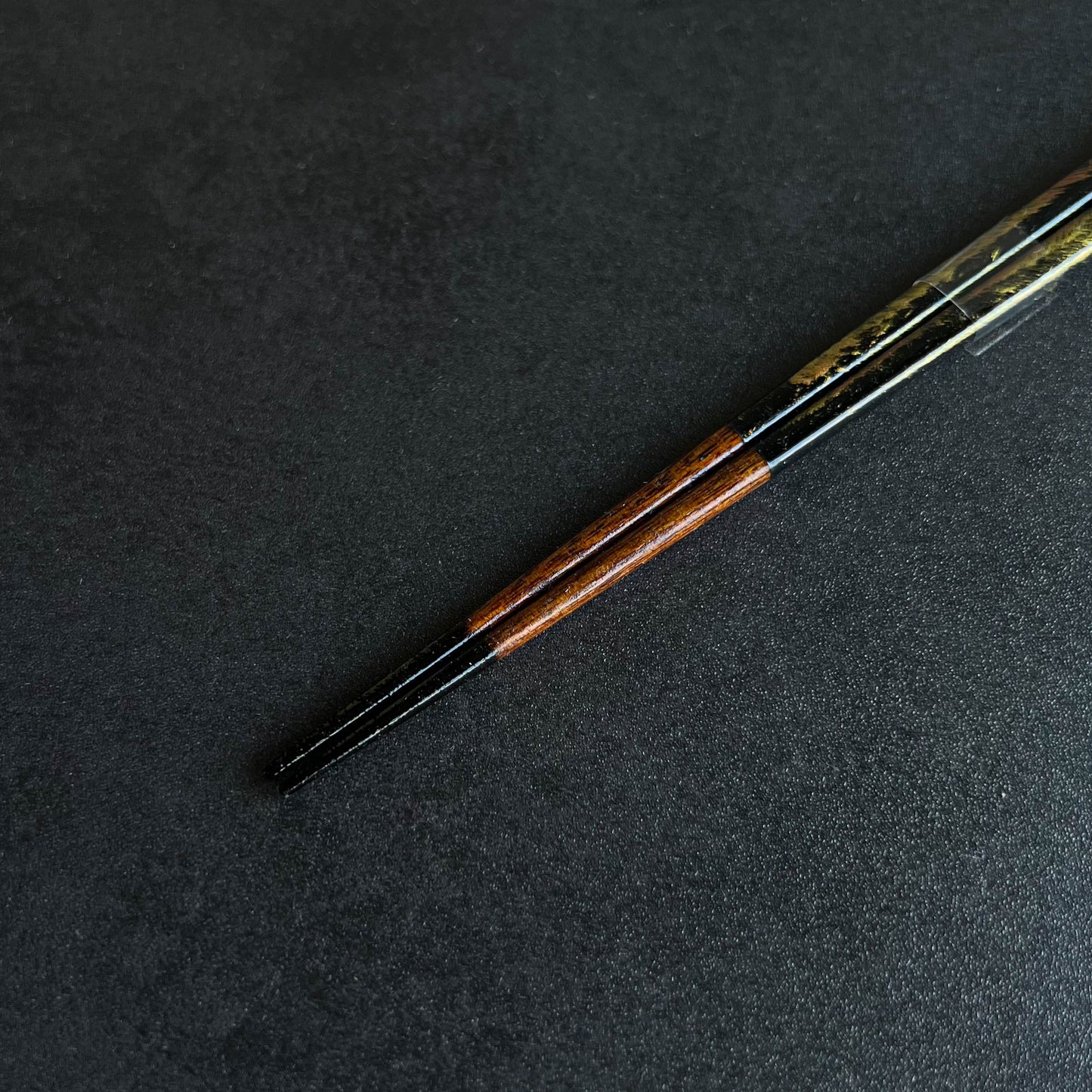 WAKASA Wabi Sabi Oborozuki Lacquerware Chopsticks 22.5cm - Black