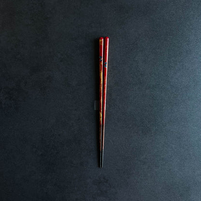 WAKASA Wabi Sabi Oborozuki Lacquerware Chopsticks 21cm - Red